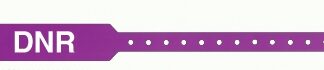 Identification Wristband Sentry Superband Alert Bands Alert Band Permanent Snap DNR