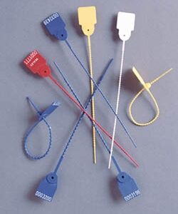 Pull Tight Seal RD Plastics Consecutively Numbered Blue Plastic