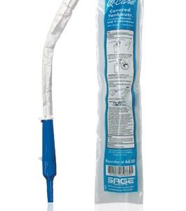 Oral Care Suction Tube Handle Q-Care Angled Type Yankauer Style Sterile