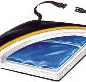Seat Cushion Econo-Gel Thin-Line 18 W X 16 L X 1-1/2 D Inch Foam / Gel