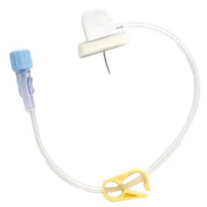 Huber Infusion Set Gripper 20 Gauge 3/4 Inch 8 Inch Tubing Without Port