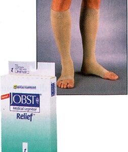 Compression Stocking JOBST Relief Knee High Small Beige Closed Toe