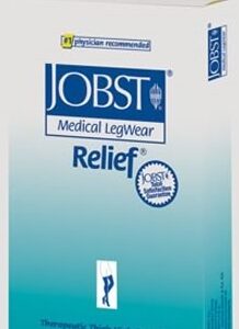Compression Stocking JOBST Relief Thigh High Small Beige Closed Toe