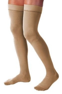 Compression Stocking JOBST Relief Thigh High Large Beige Closed Toe