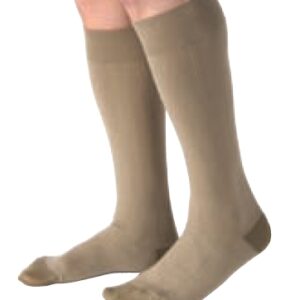 Compression Stocking JOBST for Men Casual Knee High Medium Khaki Closed Toe
