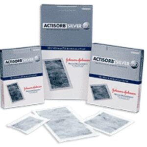 Silver Charcoal Dressing 3M Actisorb Silver 220 2-1/2 X 3-3/4 Inch Rectangle Sterile