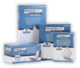 Silver Alginate Dressing Silvercel Non-Adherent 4 X 8 Inch Rectangle Sterile