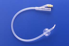 Foley Catheter Rusch 2-Way Coude Tip 5 cc Balloon 20 Fr. Silicone