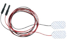 EMG Adhesive Electrode with Leadwire Natus 20 X 25 mm Contact Area X 39 Inch Lead Length SIlver / Silver Chloride NonSterile Tab Tip Disposable