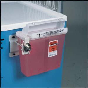 Sharps Container Bracket Wall Mount Locking