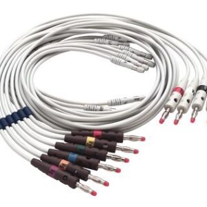 Lead Wire Set 10 Lead, 4 Limb Lead, 6 Precordial, Banana Clip, Replacable For use with CP 100 / CP 200 400293 Patient Cable