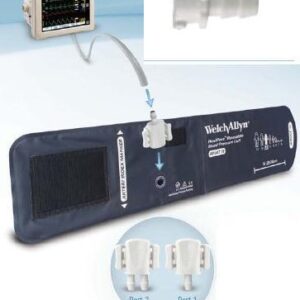 Reusable Blood Pressure Cuff FlexiPort 32 to 43 cm Arm Nylon Cuff Adult Long Cuff