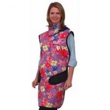 X-Ray Apron with Thyroid Collar Navy Blue Easy Wrap Style Large